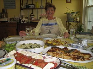 Carmela at her Table