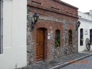 Side street in historic Colonia, Uruguay